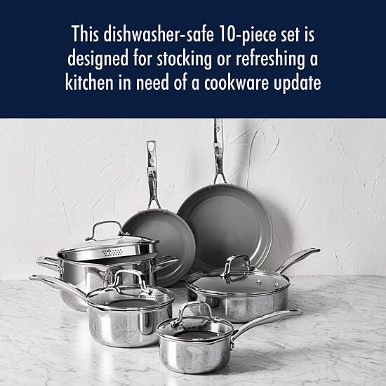 Henckels Stainless Steel 10-pc. Cookware Set