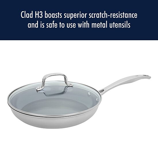 Henckels Stainless Steel 10" Frying Pan with Lid