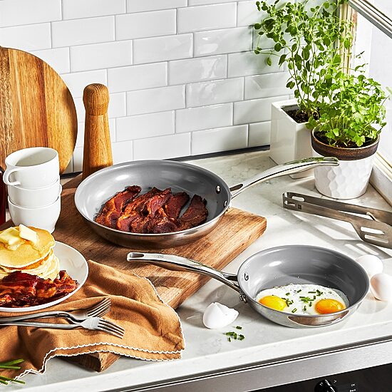 Henckels Stainless Steel 2-pc. Frying Pan Set