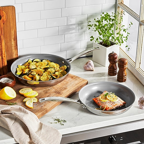 Henckels Stainless Steel 2-pc. Frying Pan Set