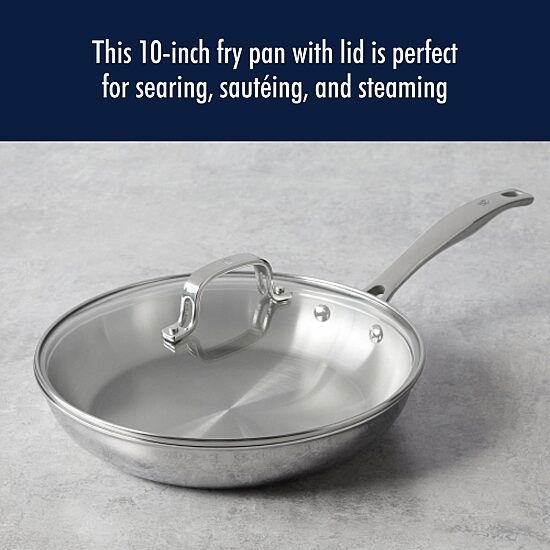 Henckels Stainless Steel 10" Frying Pan with Lid