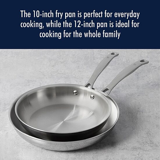 Henckels Stainless Steel 2-pc. Frying Pan Set