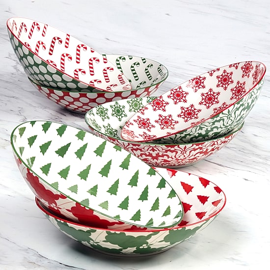 Certified International Winter Medley 6-pc. Porcelain Soup Bowl