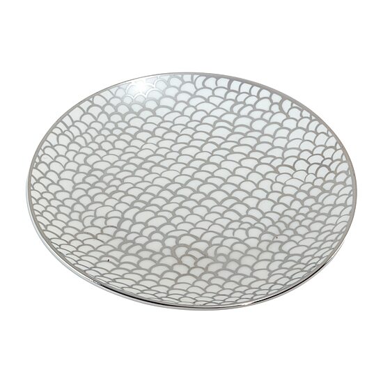 Certified International Mosaic Silver 6-pc. Porcelain Appetizer Plate