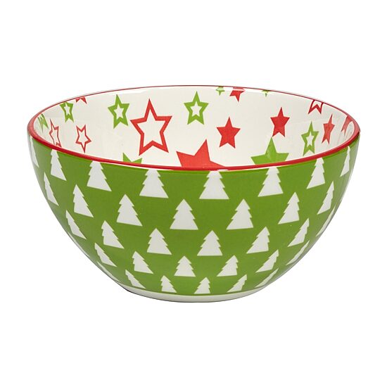 Certified International Holiday Fun 6-pc. Porcelain Ice Cream Bowl