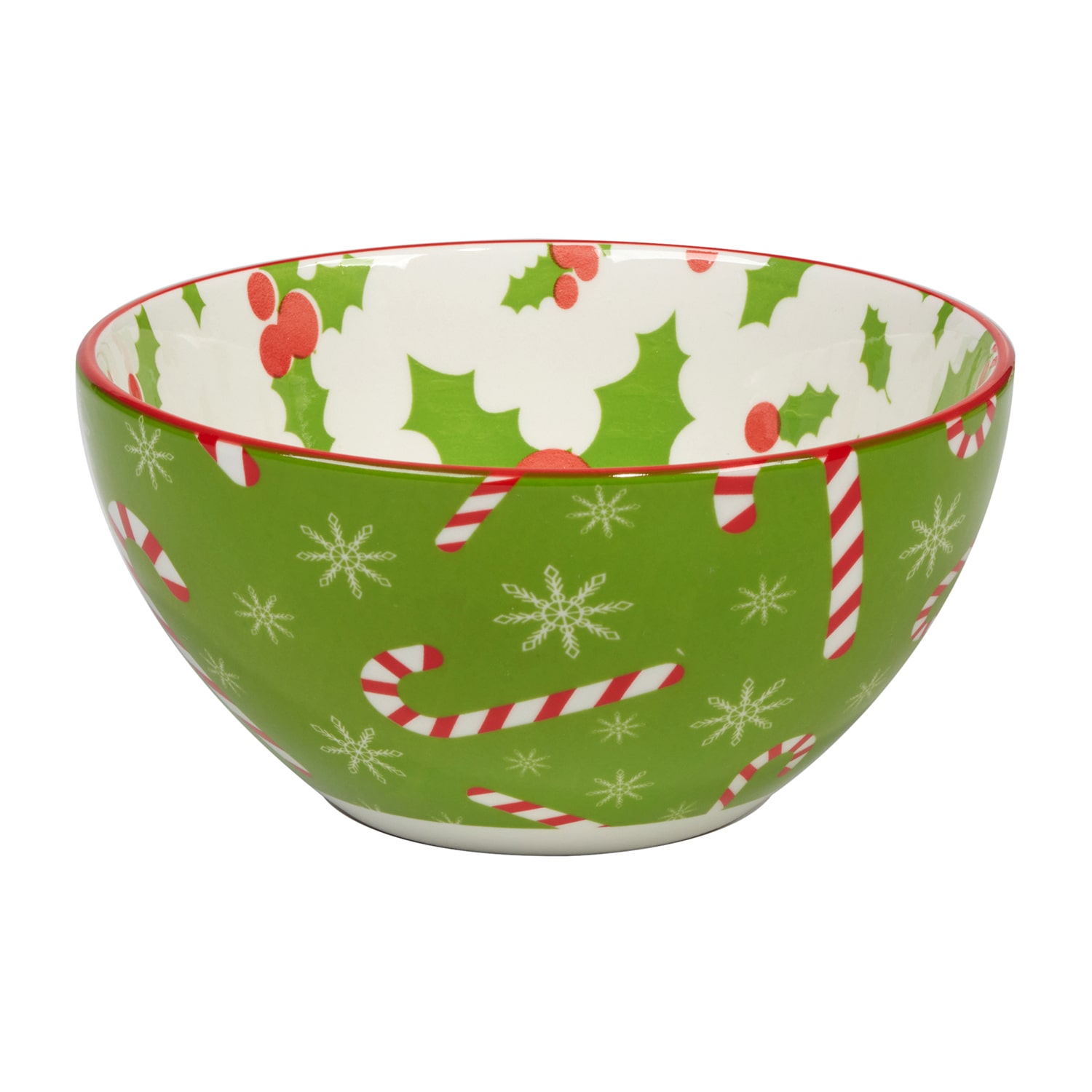 Certified International Holiday Fun 6-pc. Porcelain Ice Cream Bowl
