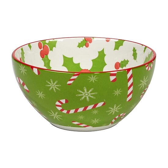 Certified International Holiday Fun 6-pc. Porcelain Ice Cream Bowl