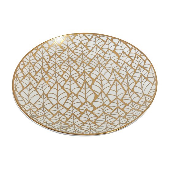 Certified International Matrix Gold 6-pc. Porcelain Appetizer Plate