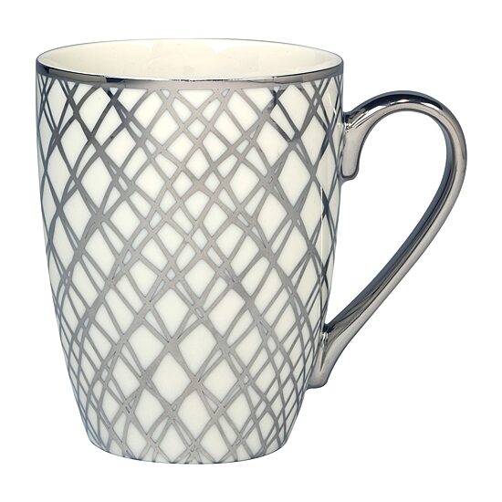 Certified International Matrix Silver 6-pc. Abstract Coffee Mug