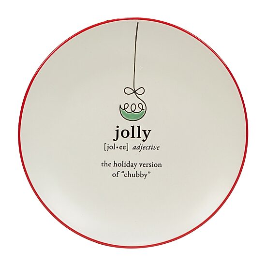 Certified International Christmas Fun 6-pc. Stoneware Dessert Plate