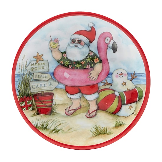 Certified International Santa's Wish 12-pc. Melamine Appetizer Plate