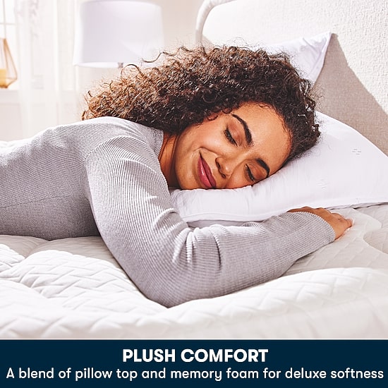 Serta 4" Layered Luxury Memory Foam Mattress Topper