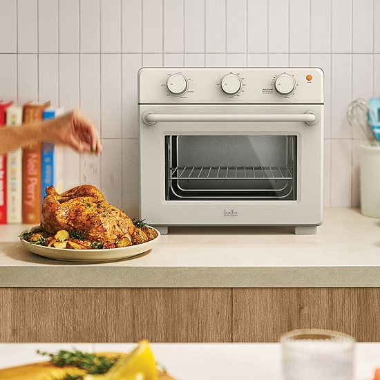 bella 6-Slice Toaster Oven Air Fryer, Fits-anywhere™ kitchenware