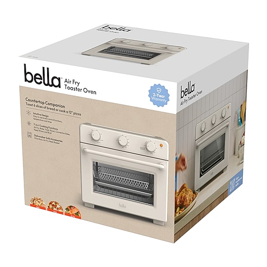 bella 6-Slice Toaster Oven Air Fryer, Fits-anywhere™ kitchenware