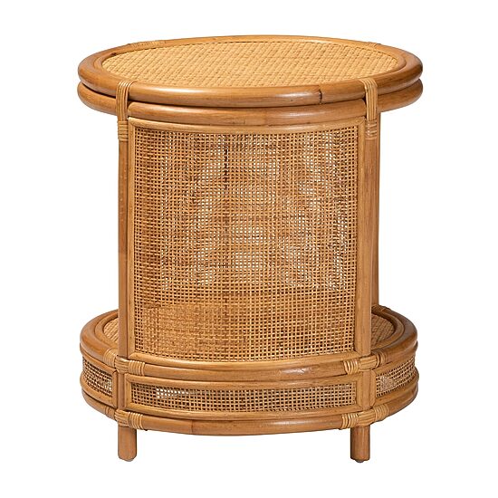 Louis Rattan End Table