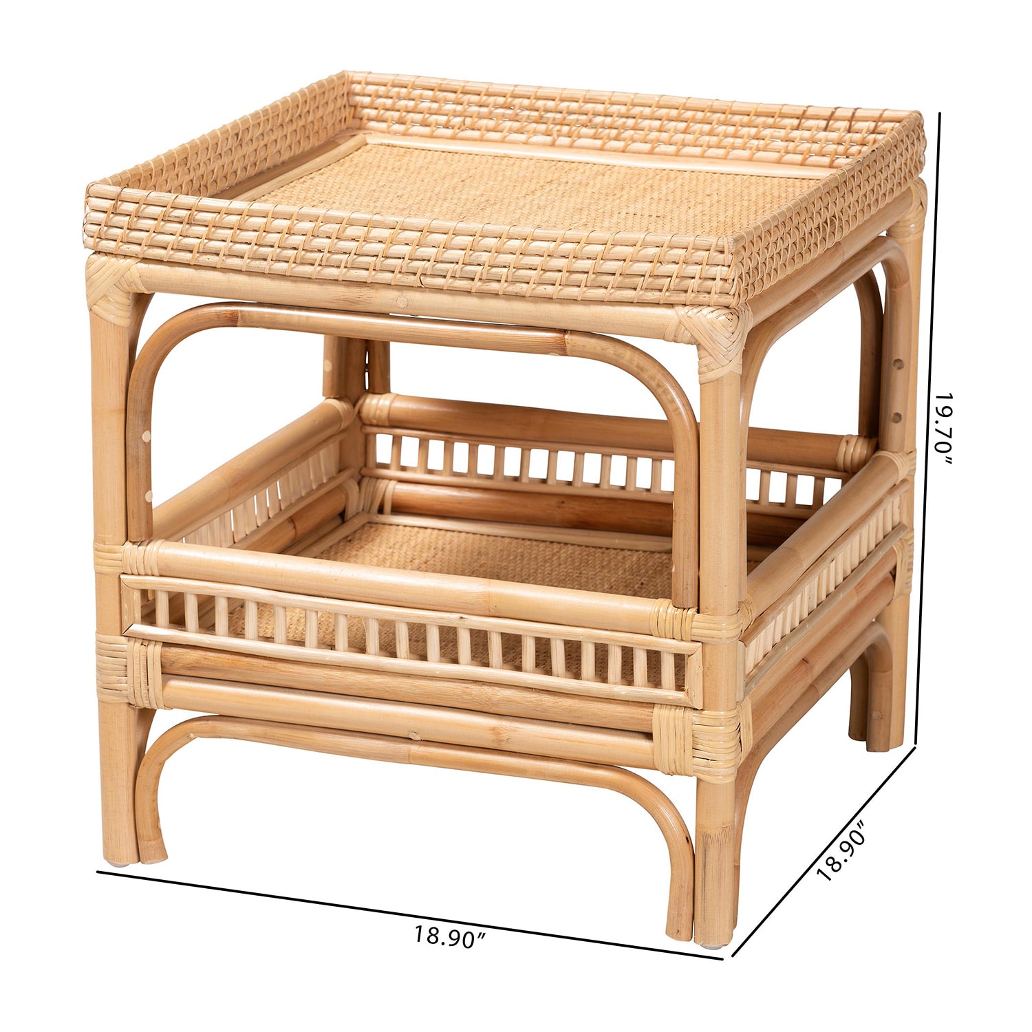 Lombok Rattan End Table