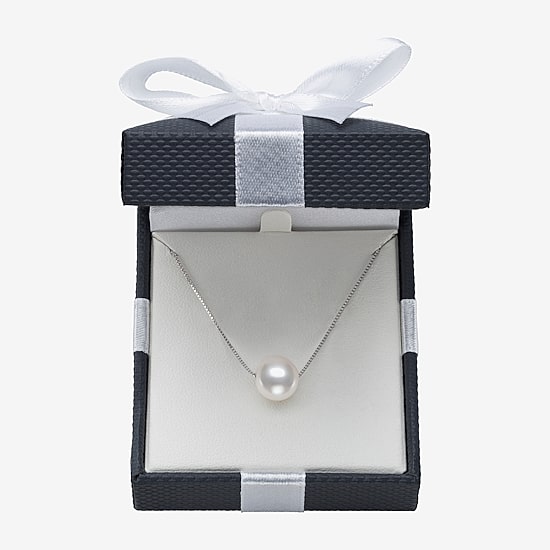 Womens White Cultured Freshwater Pearl Sterling Silver 18 Inch Pendant Necklace