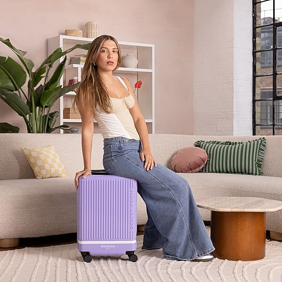 Florence By Mills X Delsey Paris Spin Me Away 20 Inch Hardside Expandable Carry-On Spinner Luggage