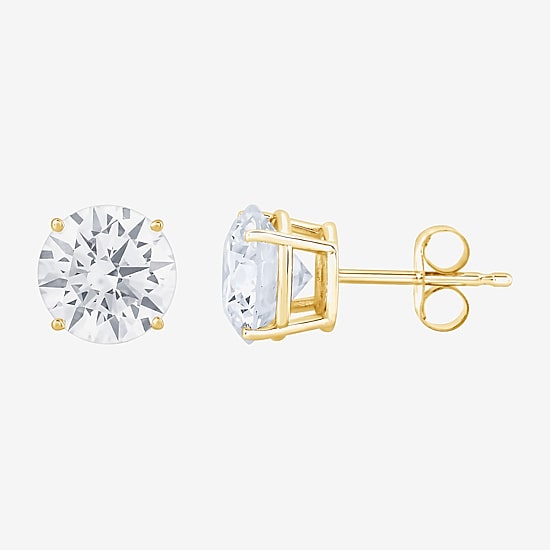 (G-H, Si2) Womens 5 CT. T.W. Lab-Grown Diamond 10K Gold Round 2-pc. Jewelry Set