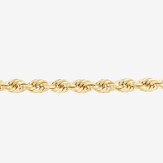 Limited Quantities! Womens 14K Gold 20 Inch Rope Chain Necklace