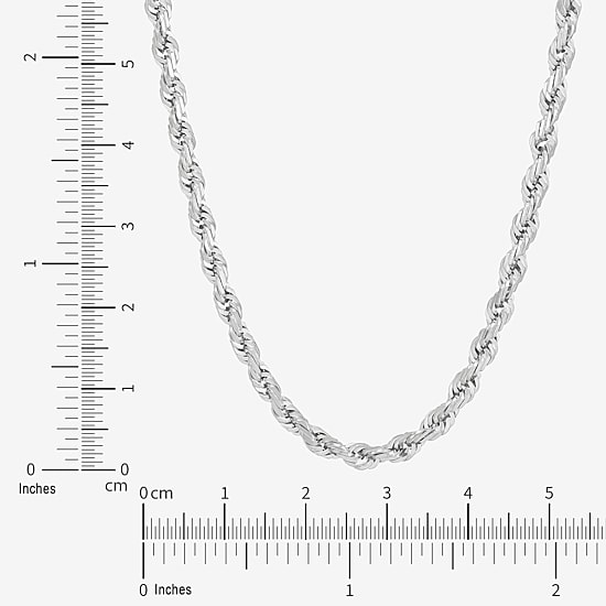 Limited Quantities! Womens 14K Gold 24 Inch Rope Chain Necklace