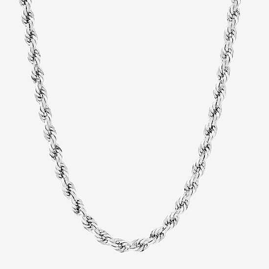 Limited Quantities! Womens 10K Gold 26 Inch Rope Chain Necklace