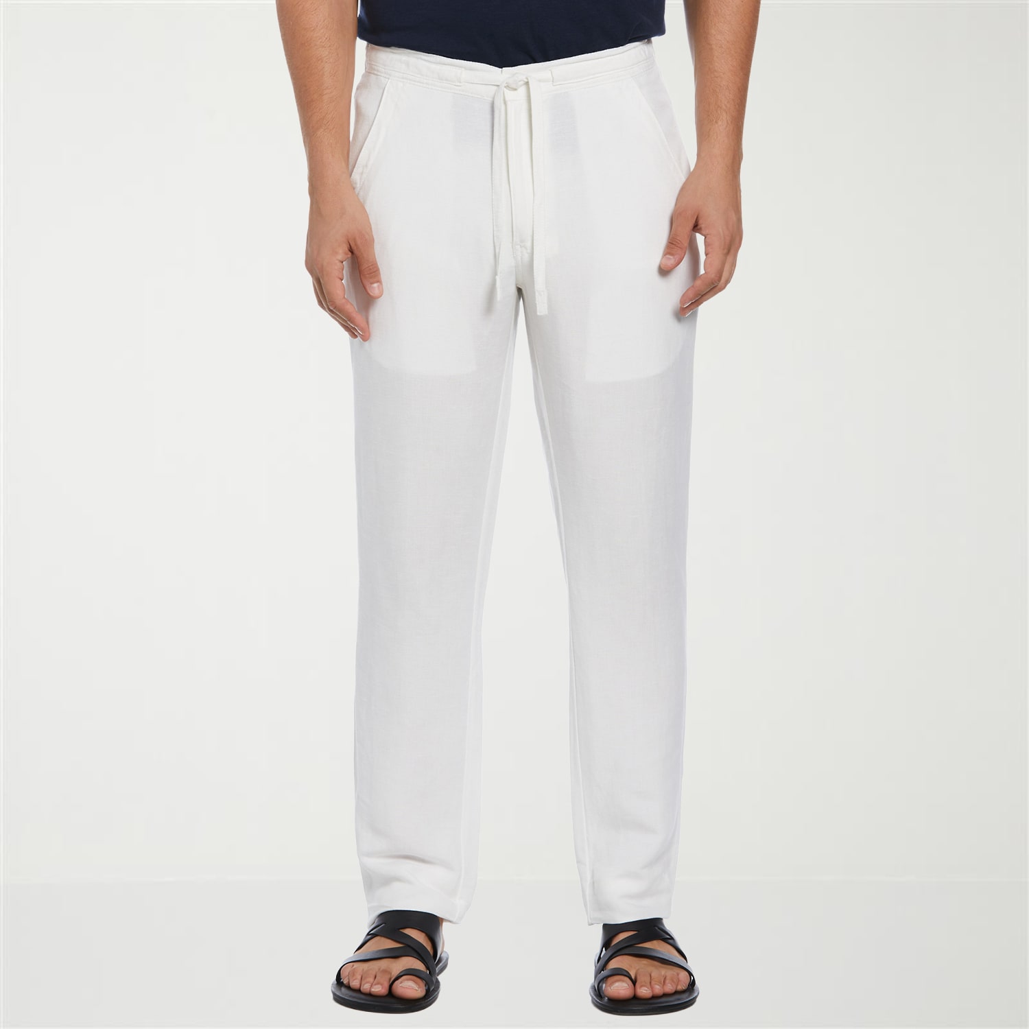 Cubavera 30" Inseam Linen Mens Regular Fit Drawstring Pant