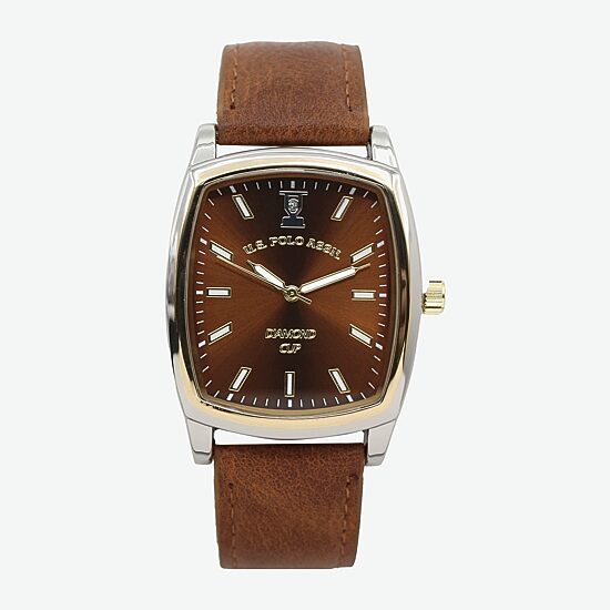 U.S. Polo Assn. Mens Brown Watch Boxed Set Usc50566jc