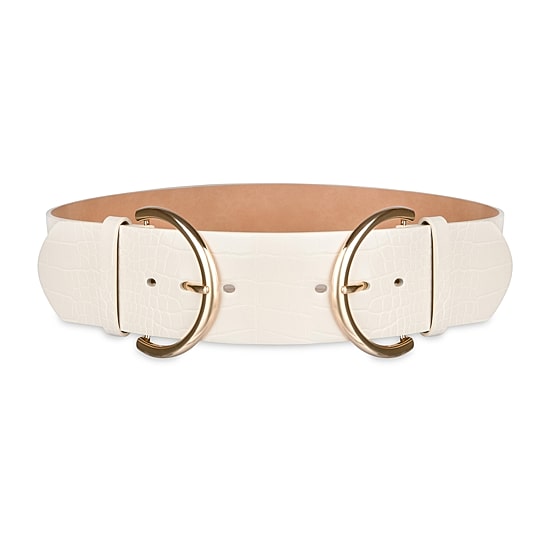 JS Jessica Simpson 2.5" Double Bucke Womens Belt