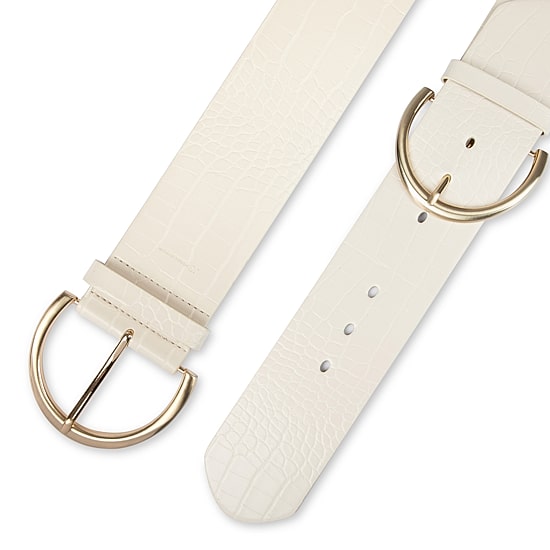 JS Jessica Simpson 2.5" Double Bucke Womens Belt