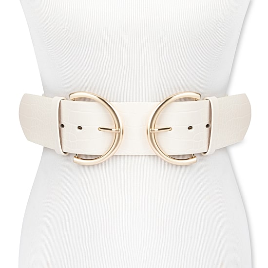 JS Jessica Simpson 2.5" Double Bucke Womens Belt