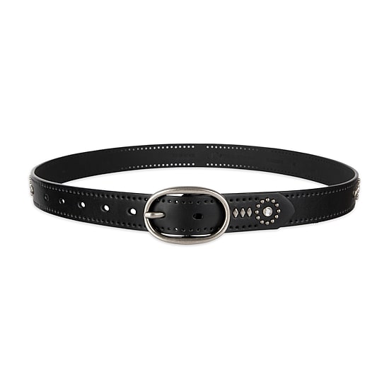 JS Jessica Simpson 1" Jeweled Centerbar Womens Belt