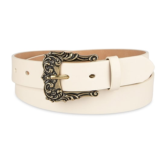 JS Jessica Simpson Ornate Buckle Womens Belt