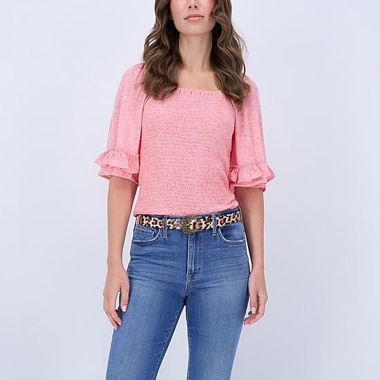 JS Jessica Simpson Ornate Buckle Womens Belt