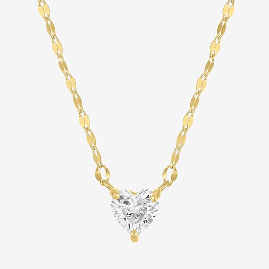 Yes, Please! Womens Lab Created White Sapphire Sterling Silver Heart 2-pc. Jewelry Set