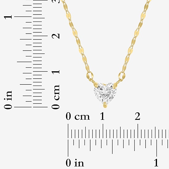 Yes, Please! Womens Lab Created White Sapphire Sterling Silver Heart 2-pc. Jewelry Set