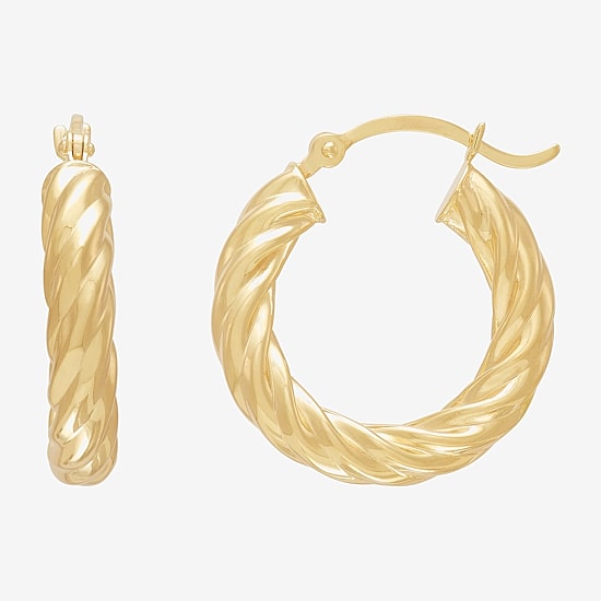 Silver Addiction Womens 14K Gold Over Silver 2 Pair Earring Set