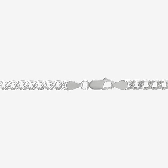 Made in Italy Mens Sterling Silver 20 Inch Curb Chain Necklace