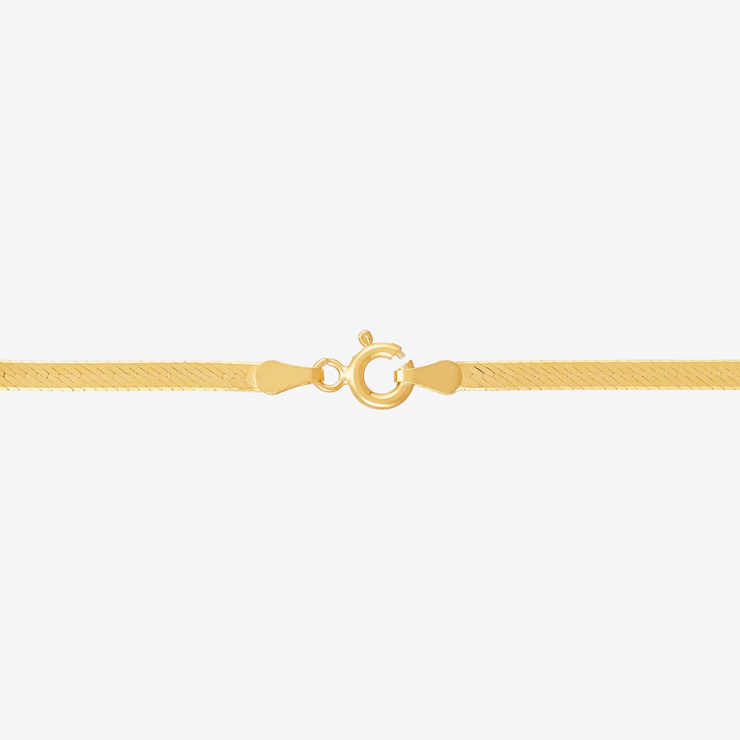 Made in Italy Womens 24K Gold Over Silver 20 Inch Herringbone Chain Necklace