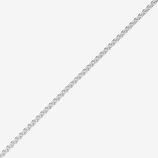 Made in Italy Womens Sterling Silver 20 Inch Wheat Chain Necklace