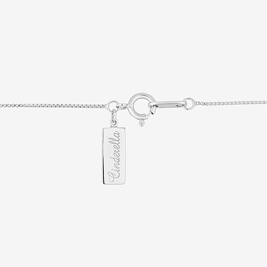 Enchanted Disney Fine Jewelry Cinderella (I, I2) Womens Lab Created White Opal Sterling Silver Oval 18 Inch Pendant Necklace