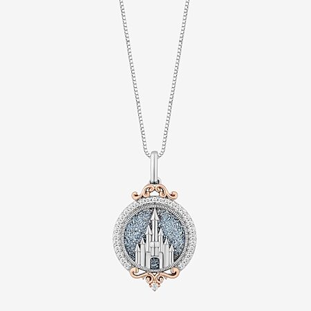 Disney Classics Ohana Charm Womens Cubic Zirconia Pure Silver Over