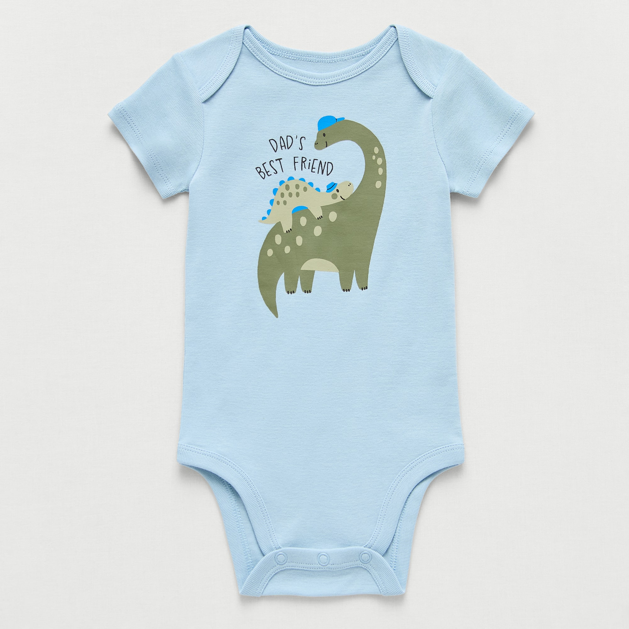 Okie Dokie Baby Boys Round Neck Short Sleeve Rib Bodysuit