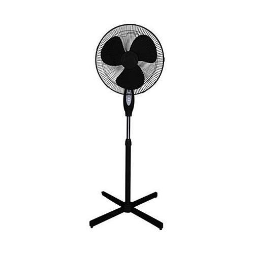 Optimus 16" Oscillating Stand Fan-Black, One Size, Black
