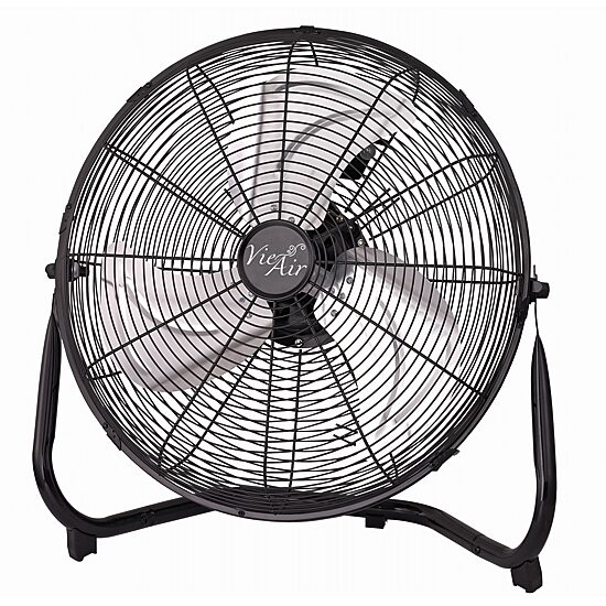 Vie Air 14" Industrial High Velocity Heavy Duty Metal Floor Fan with 3 Speed Settings