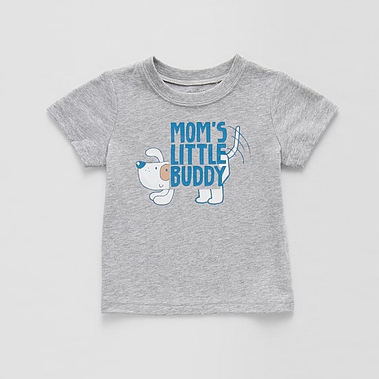 Okie Dokie Baby Boys Crew Neck Short Sleeve Regular Fit Graphic T-Shirt