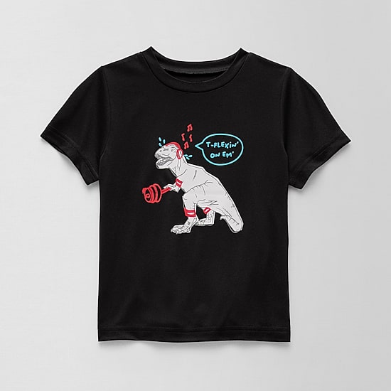 Okie Dokie Active Toddler & Little Boys Crew Neck Short Sleeve Regular Fit Graphic T-Shirt