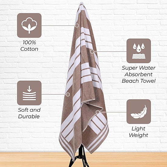 SUPERIOR® Cabana Collection | 100% Cotton Quick Dry Beach Towel