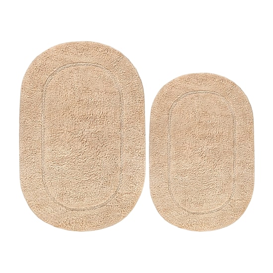SUPERIOR® Oval Cotton 2-Pc Bath Rug