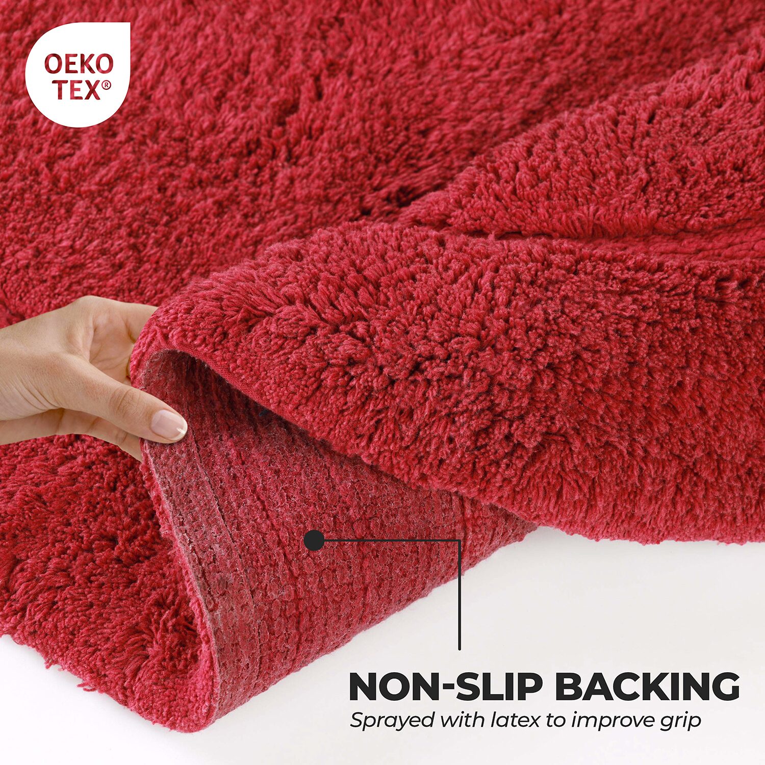 SUPERIOR® Oval Cotton 2-Pc Bath Rug